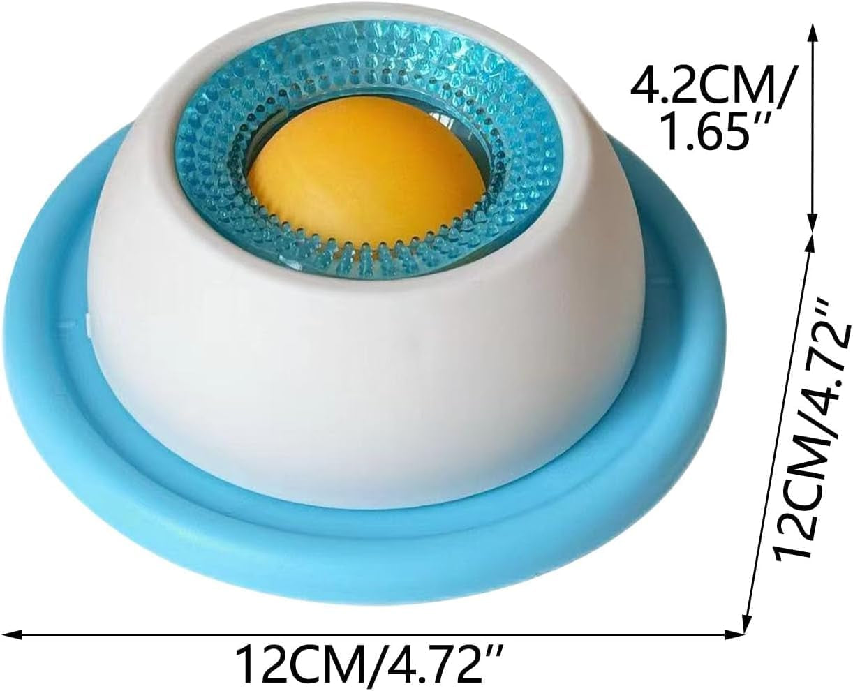 Dog Licking Bowl, Dog Lick Ball, Interactive Slow Feeder & Anxiety Relief Treat Dispenser with Non-Slip Base for Puppy Kitten Mental Stimulation.