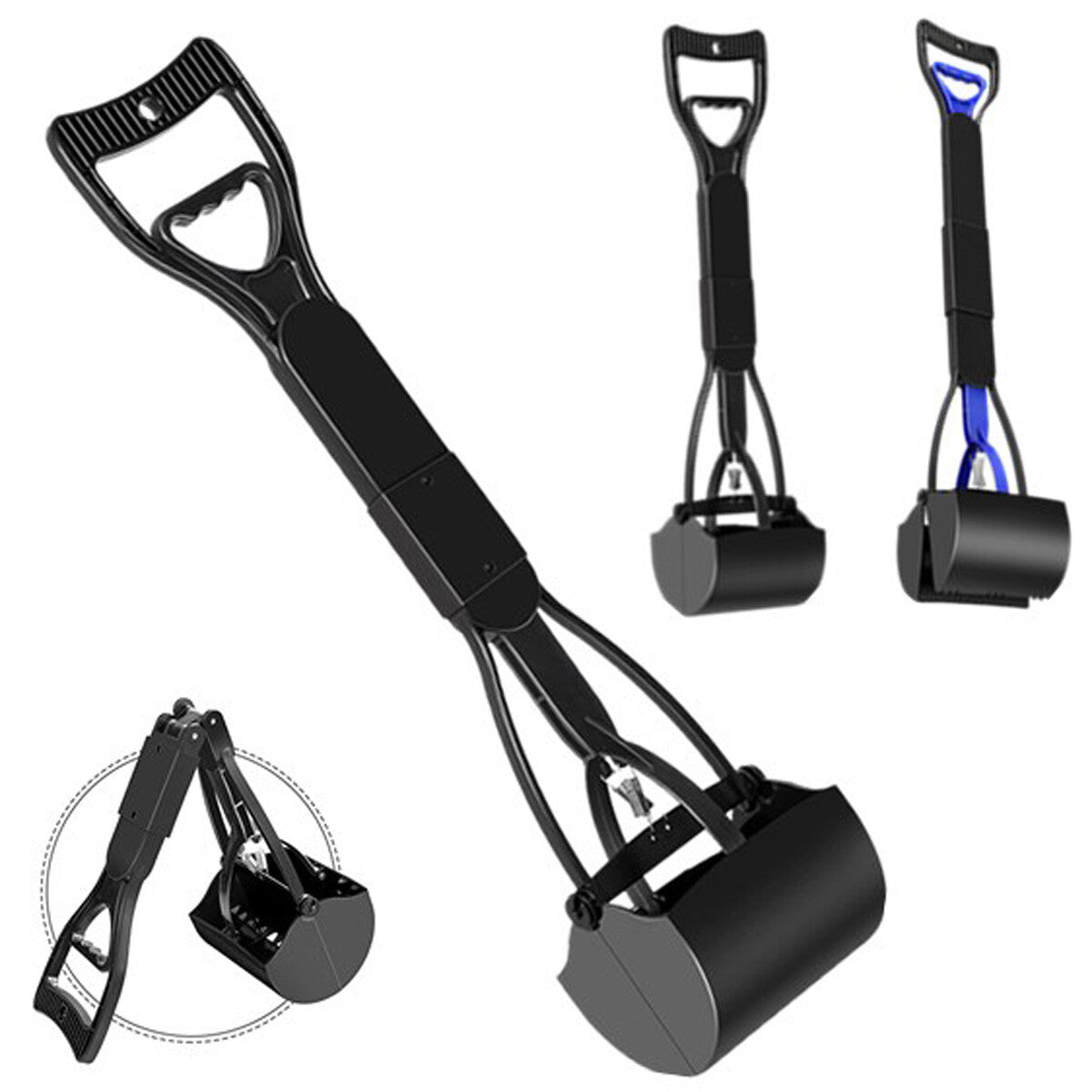 Non-Breakable Pet Dog Pooper Scooper with Handle Portable Scooper Waste Pick Up