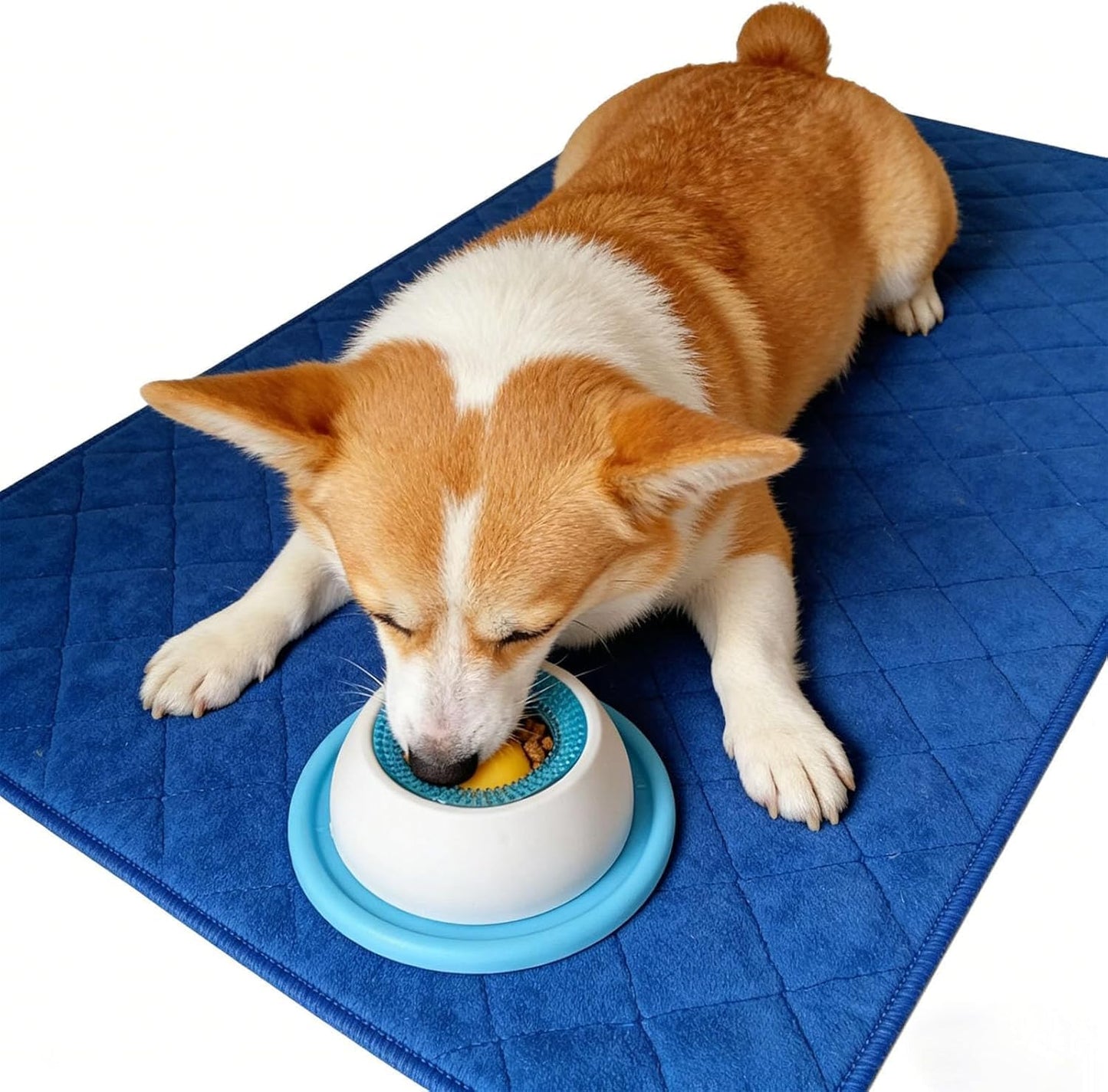 Dog Licking Bowl, Dog Lick Ball, Interactive Slow Feeder & Anxiety Relief Treat Dispenser with Non-Slip Base for Puppy Kitten Mental Stimulation.